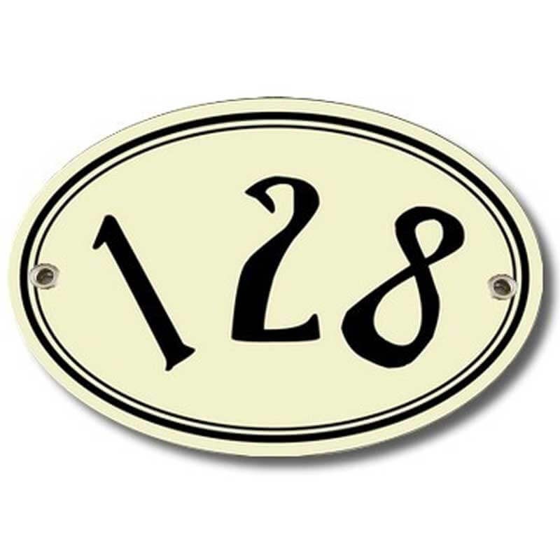 Monogramme initial Numéro de maison Plaque Numéro de maison Signe